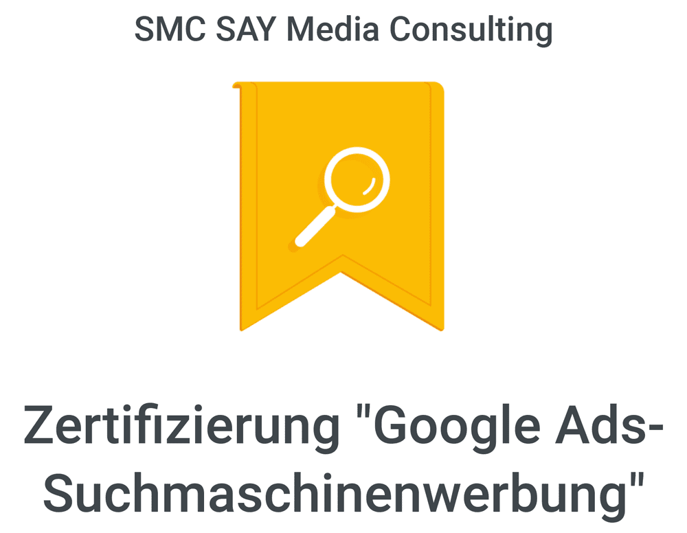 SMC Google Ads Zertifizierung
